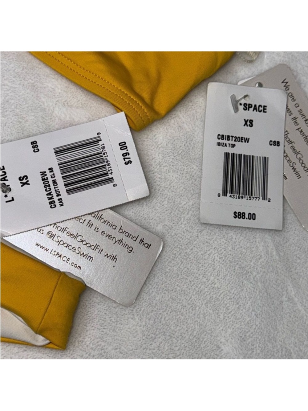 NWT - Yellow Colorblock Bikini Set - Picture 5 of 6